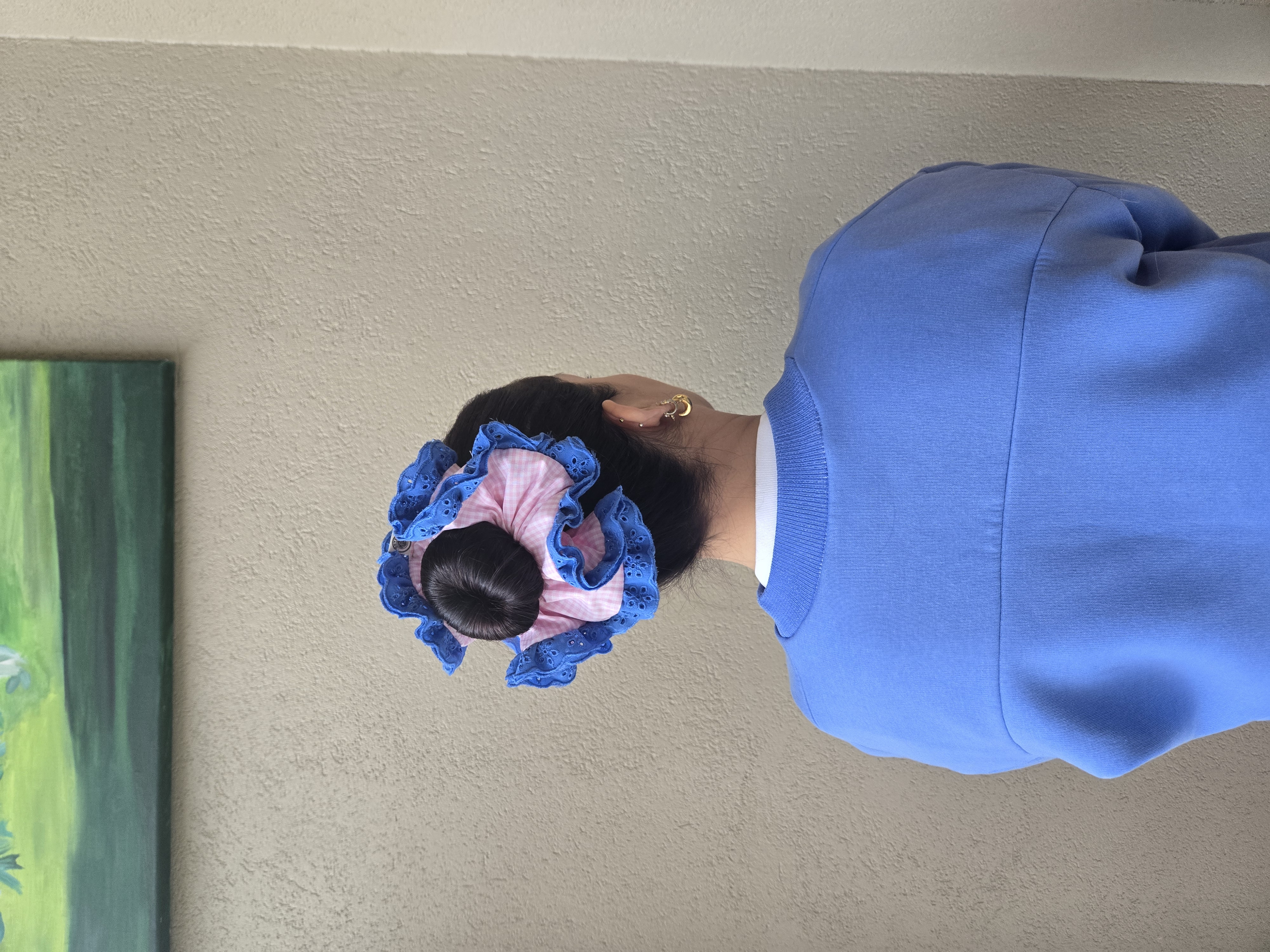 El Yapımı Scrunchie & Toka – Rosyruffle Scrunchie (Gingham) - El yapımı butik tasarım 1