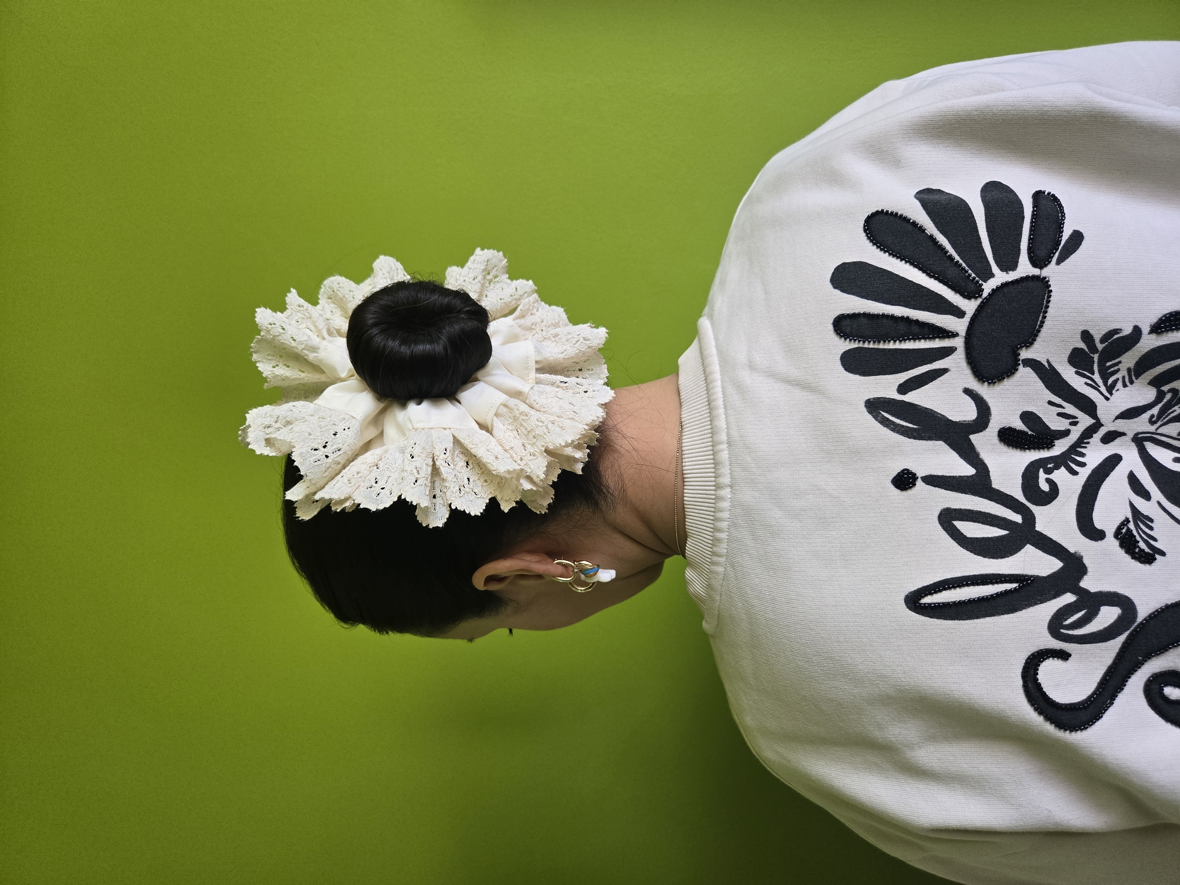 El Yapımı Scrunchie & Toka – Rosyruffle Scrunchie (Beige) - El yapımı butik tasarım 1