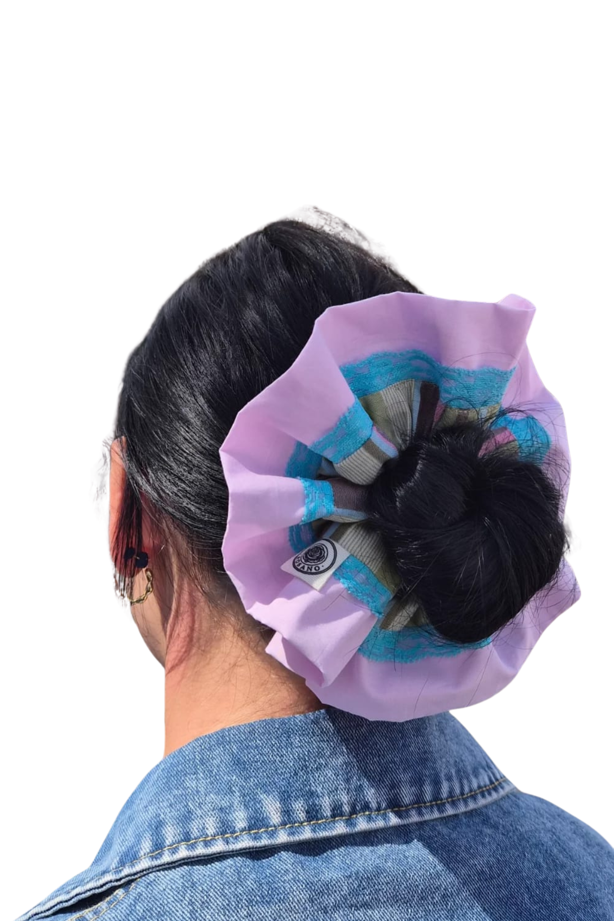 El Yapımı Scrunchie & Toka – Rosyruffle Scrunchie (Bluelace) - El yapımı butik tasarım 1