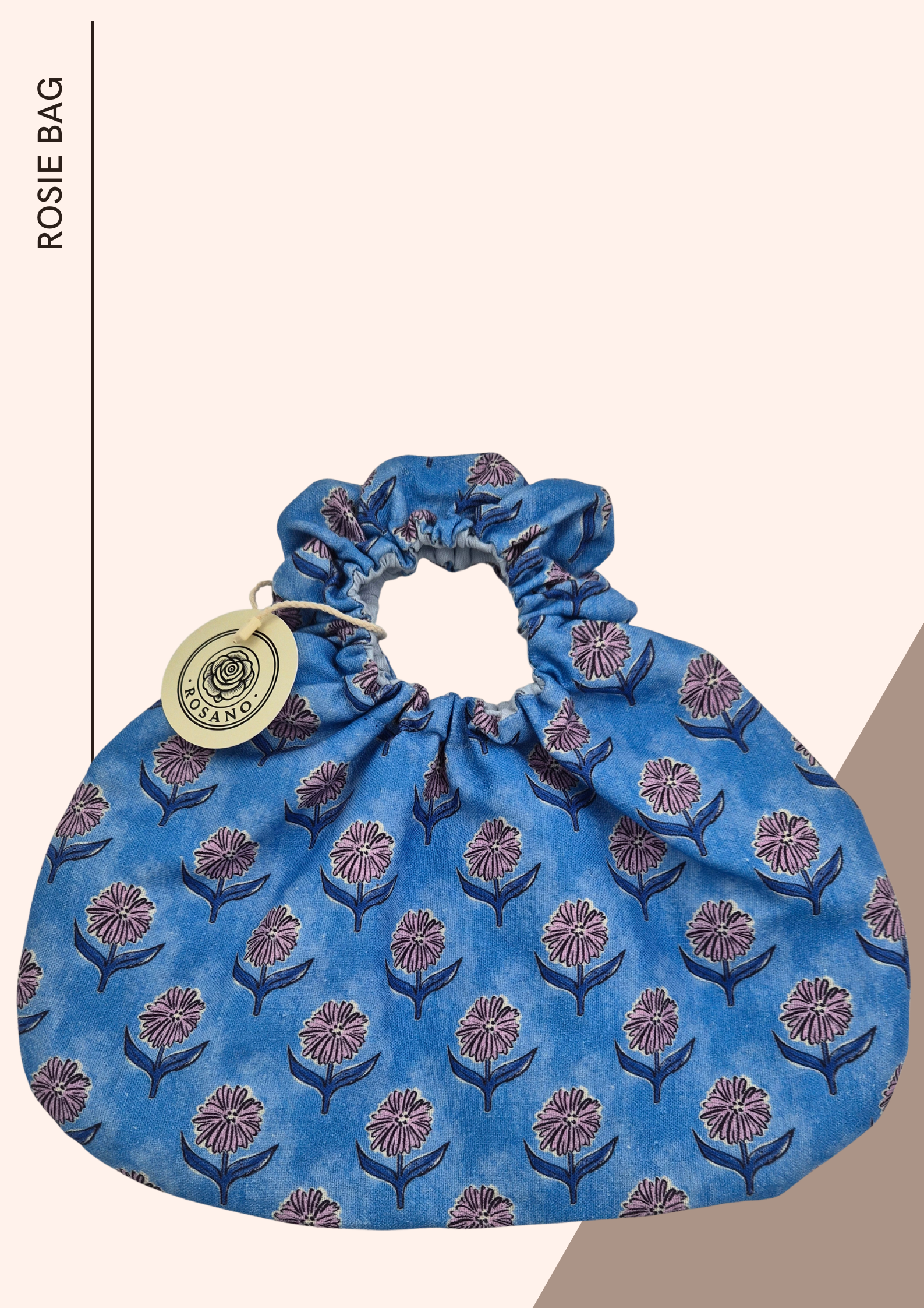 El Yapımı Çanta – Rosie Handbag (Blueflower) - El yapımı butik tasarım 2