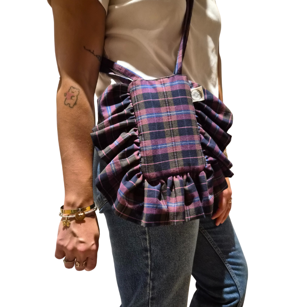 El Yapımı Çanta – Valerie Crossbody Bag (Purple) - El yapımı butik tasarım 2