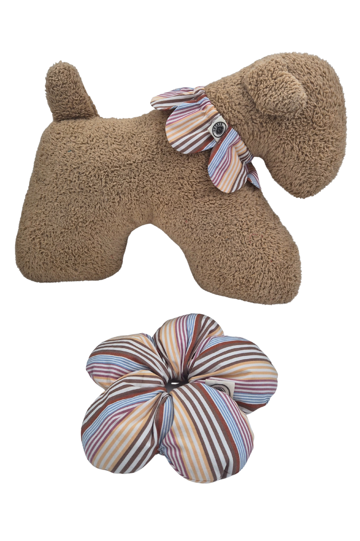 Uyumlu Kombin Seti – Dog & Mum Set (Colourful Stripe) - El yapımı butik tasarım 1