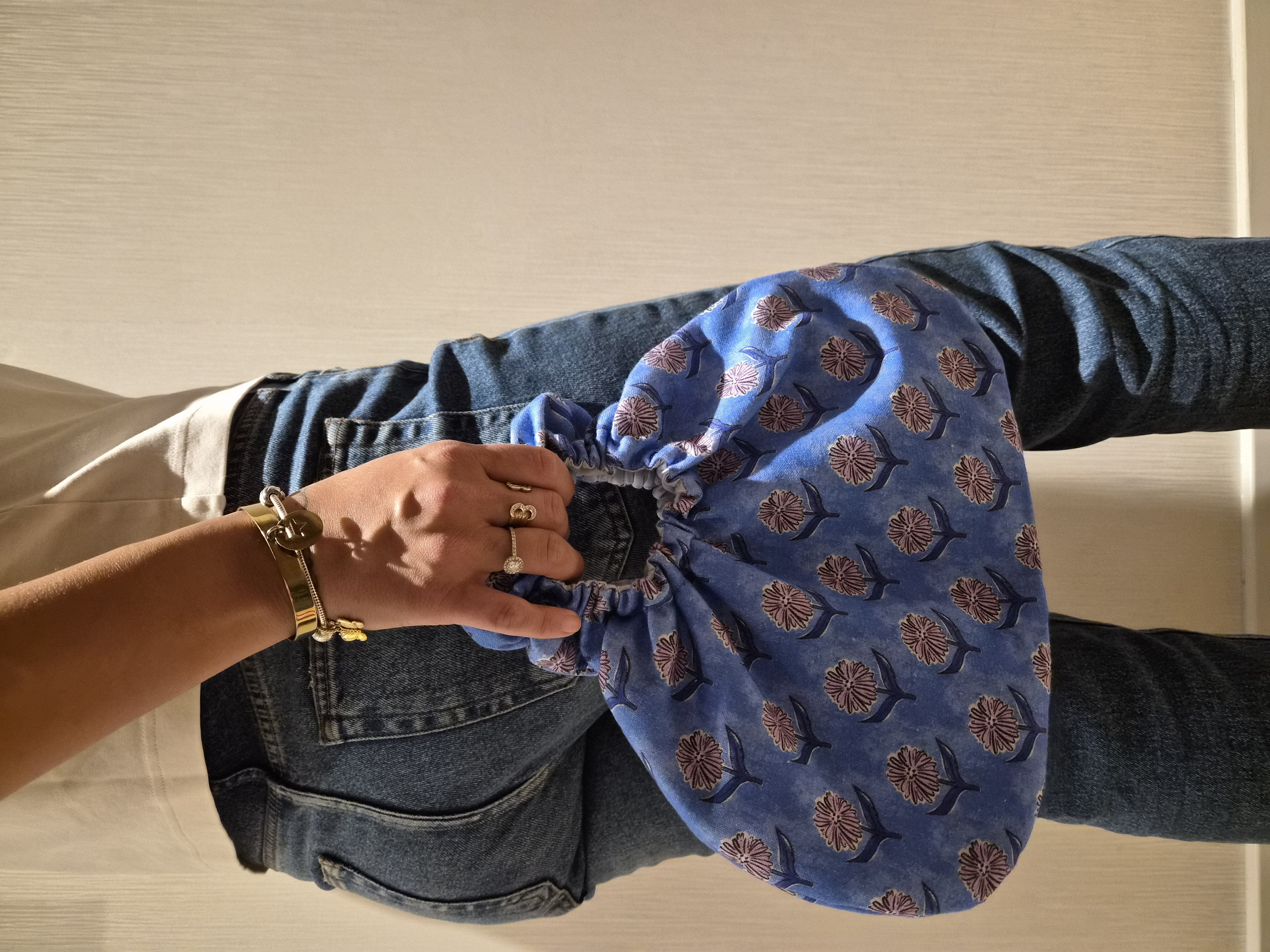 El Yapımı Çanta – Rosie Handbag (Blueflower) - El yapımı butik tasarım 1